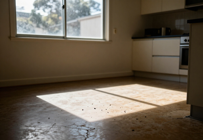 Insect infestation in Eastern Creek home before treatment